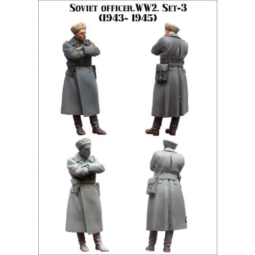 1/35 Resin Model Kit SOVIET OFFICER WW2 SET-3