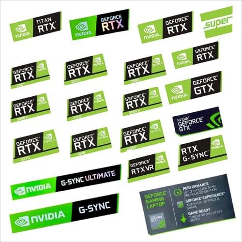 Suitable For Laptop Personality New Graphics Sticker RTX3090 3080 3070 2070 Super Titan VR Decorative Label