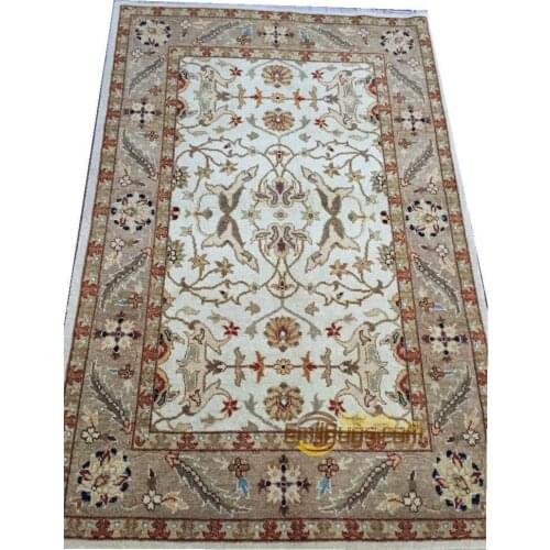 Original single export Turkish handmade carpets OUSHAK Ozarks pure wool carpet 10 4x6 gc47zieyg28