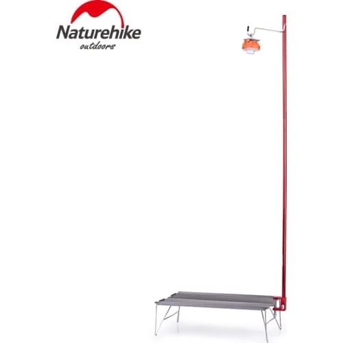 Naturehike Portable Folding Lamp Pole Ultralight Hiking Camping Aluminum Alloy Small Light Pole Travel Picnic 230g