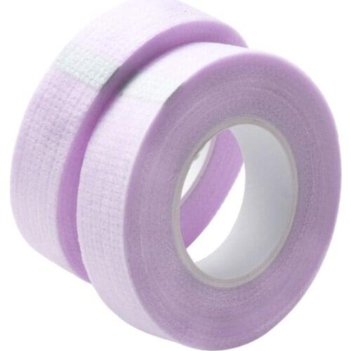 Professional Eyelash Extension Lint Breathable Non-woven Cloth Adhesive Tape Paper purple Tape Patch Cutter Makeup Tools