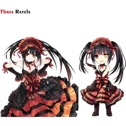 Three Ratels B111 Sexy Girl Tokisaki Kurumi Date A Live Anime Truck Decal Vinyl Car Stickers Waterproof Fashion Occlusion Scratc