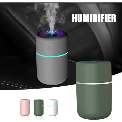 USB Humidifier for Kids Small Home Cool Mist with Colorful Night Light Auto Shut-Off Car Essential Oil Diffuser 260ml DEC889