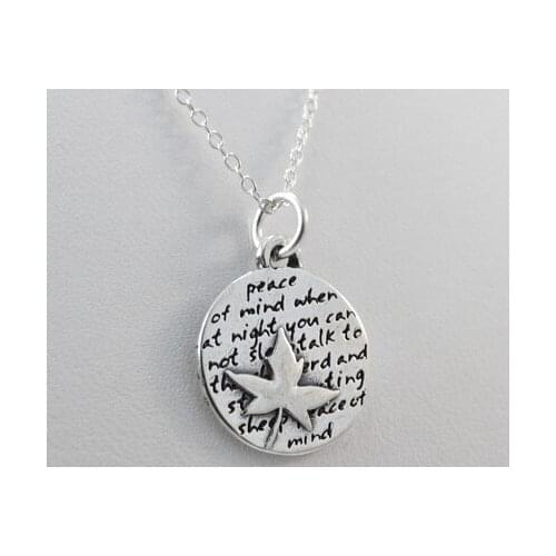 20pcs Inspirational Maple Leaf Necklace15mm