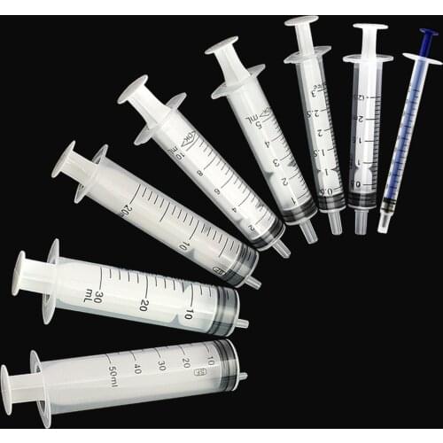 5/10/50/100pcs plastic 8 Sizes Plastic Hydroponics Analyze measure Cubs Disposable Measuring Nutrient Syringe for plant pets Cat
