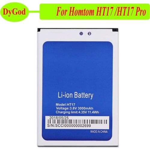 For Homtom HT17 Battery For Homtom HT17 Pro Batterie Bateria Accumulator AKKU 3000mAh