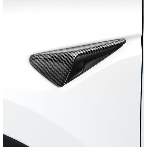 For Tesla Model 3 Y S X 2021 Accessories Side Camera Carbon Fiber ABS Protection Cover For Tesla Model Three Model3