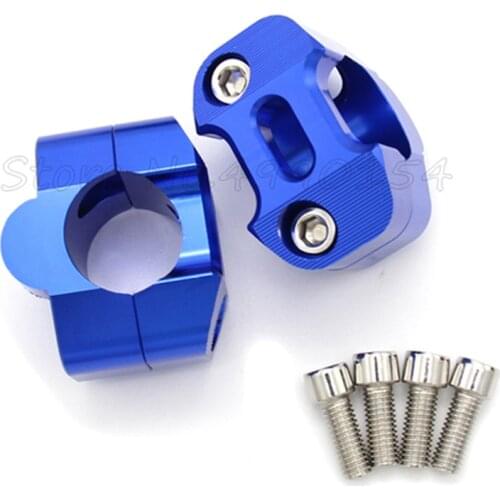 Motorcycle 1 1/8" CNC Aluminum Handlebar Risers 28mm Adjustable Fat Bar Clamps Universal For EXC YZF CRF KLX Dirt Pit Bike