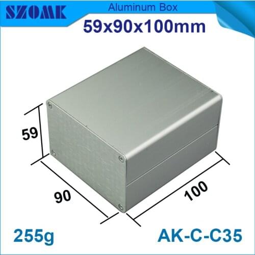 1 piece aluminum project case in silver color high quality custom CNC aluminum junction box for diy electronics used to GPS