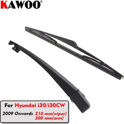 KAWOO Car Rear Wiper Blades Back Window Wipers Arm For Hyundai i30/i30CW Hatchback (2009 Onwards) 310mm Auto Windscreen Blade