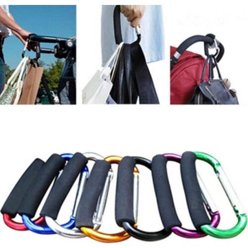 1Pcs Large D Character Carabiner 14*8cm Camp Hook Aluminum Alloy Climbing Accessories Soft Handle Universal Shopping Hooks