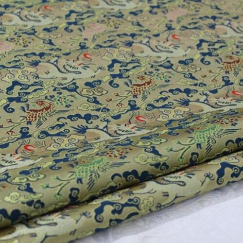 CF115 1yard Silk Fabric Chinese Style Brocade Jacquard Fabric For Men Dress Fabric Chinese Dress DIY Fabric For Chinese Cloth