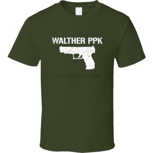 Walther Ppk Pistol Military Distressed T Shirt