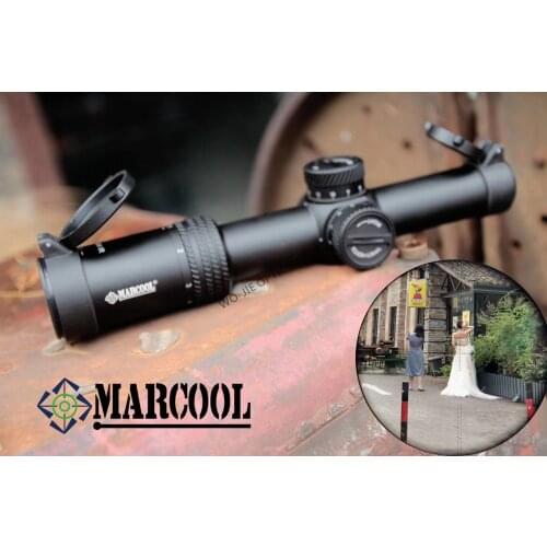 Marcool 1-6×24 IG Riflescope Adjustable Red Dot Hunting Light Tactical Scope Reticle Optical Rifle Scope Fast Focus