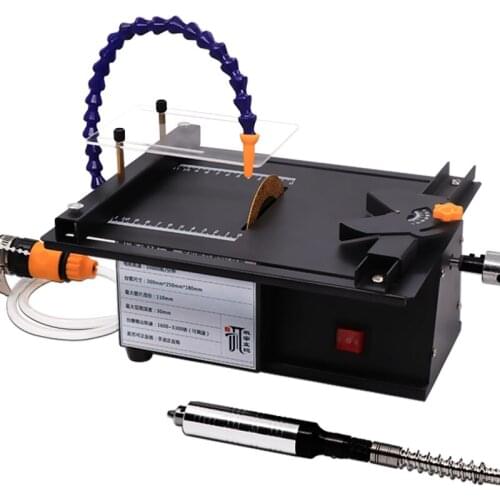 Multifunctional Gem jade cutting carving polishing machine Bench grinder ATT