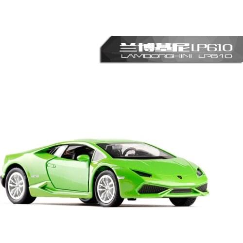 1:36 RMZ City Classical High Simulation Model Toy Car Diecast Metal Alloy Bus LamborghiniLp610 Model Excellent For Children Gift