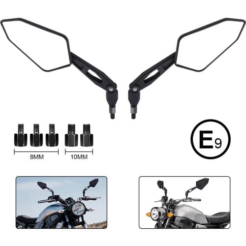 Motorcycle Universal 8mm/10mm Side Mirrors Rear View Mirrors for for HONDA CBR900 CBR919 CBR929 CBR954 For Yamaha MT-01 MT-03