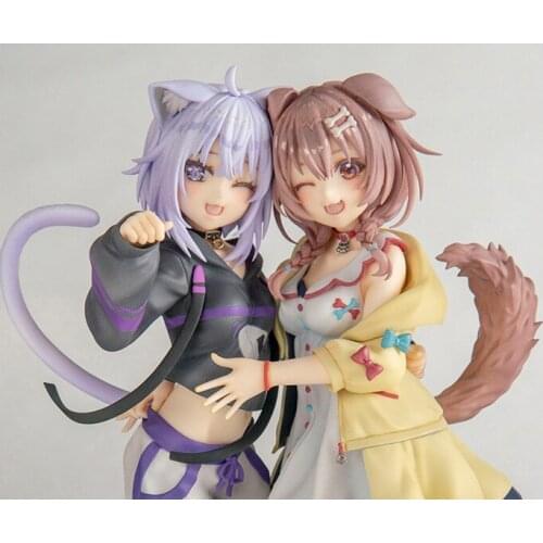 Unpainted GK Resin Figure Scale Hololive Inugami Korone Nekomata Okayu Model Kit Self-Assembled Figures Kit No.264
