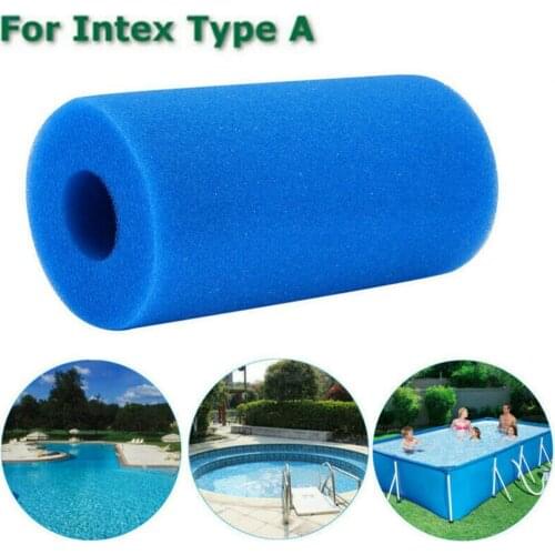 New For Intex Type A Reusable Swimming Pool Filter Foam Cartridge Blue