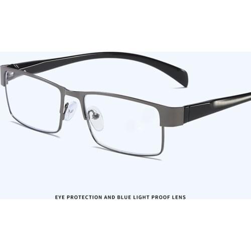 Women Men Semi Rim High Quality Spring Hinges Anti Blu Anti Fatigue Ultralight Reading Glasses +1 +1.5 +2 +2.5 +3 +3.5 +4