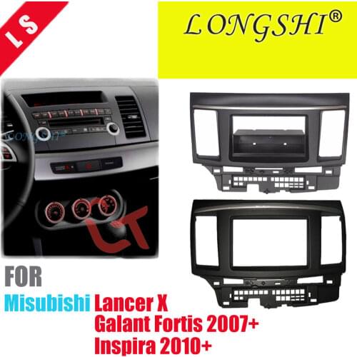One / Double Din Fascia for MITSUBISHI LANCER FORTIS Radio DVD Stereo Panel Dash Mounting Installation Trim Kit Face Frame 1 2di