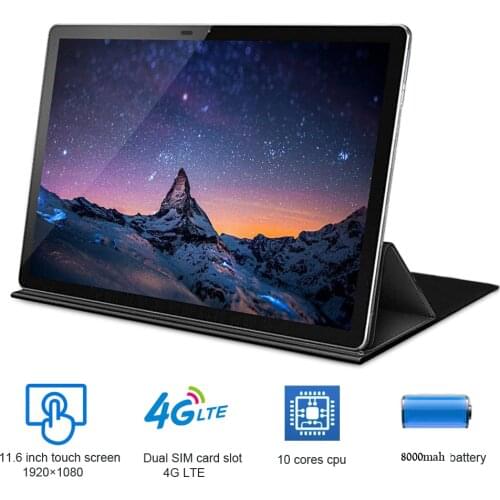 2 In 1 Tablet Laptop 11.6 Inch android tablet pc Deca Cores 1920*1080 Drawing Tablet With Keyboard Dual sim card 4G LTE k20 pro