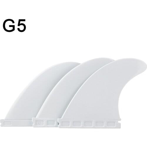 Durable G5 3pcs Surfboard Fins Thruster Set Nylon Plastic Surfboard Fins FCS or Future Fins Surfboard G5