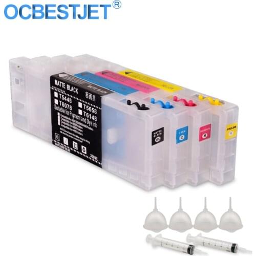 4Colors/Set T5448 T5441-T5444 T6148 T6141-T6144 Empty Refillable Ink Cartridge For Epson Stylus Pro 4400 4450 Printer 300ML/PC