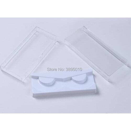 Empty Clear False Eyelashes Packing Box, Eye Makeup Tool,DIY Storage Box for Eyelashes F539