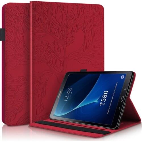 Tablet Slim Funda Case for Samsung Galaxy Tab A A6 10.1 2016 T580 T585 SM-T580 T580N PU Leather Flip Cover Magnetic Stand Capa