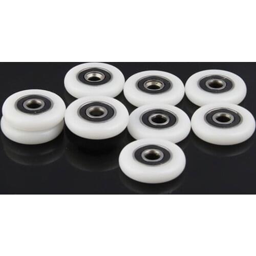 10Pcs/Lot 23mm/25mm/27mm Bath Cabinet Roller Wheel Shower Room Accessories Bearing Roller For Sliding Glass Door