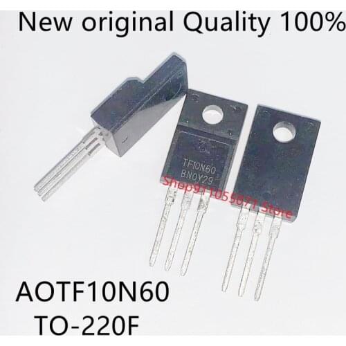 10PCS/LOT TF10N60 AOTF10N60 TO-220F 600V 10A New spot hot sale