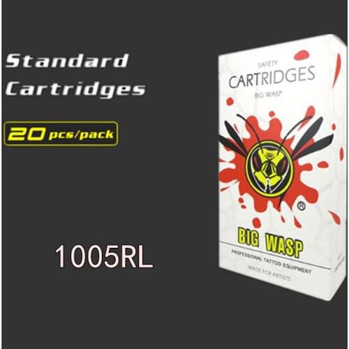 20Pcs/Box BIGWASP White Disposable Needle Cartridge 5 Round Liner (5RL)