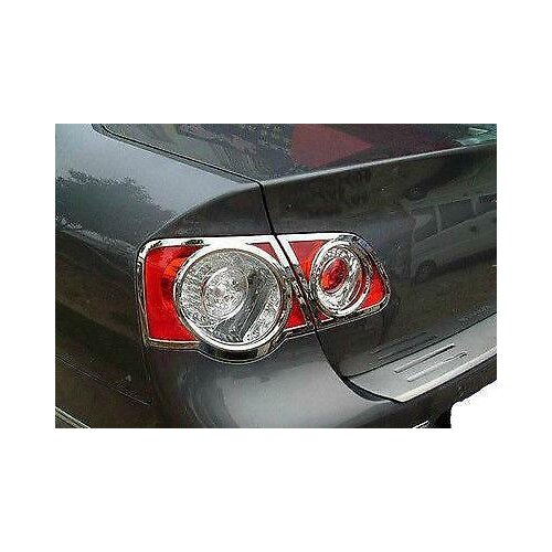 Fit For PASSAT B6 3C SEDAN 2006-2010 Chrome Tail light Lamp cover Trims 4pcs