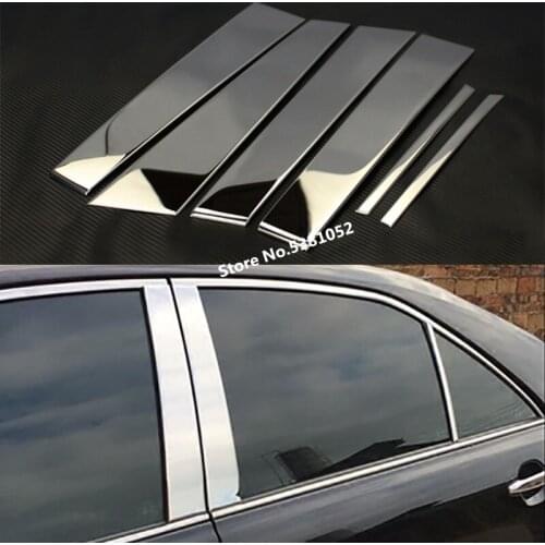 For Toyota Camry 2006-2011 2012-2016 6Th 7Th Accessories Stainless Steel Window Center Pillars Cover Trims External Protector