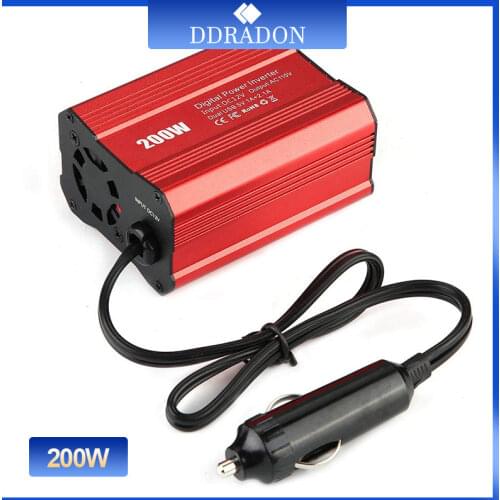 200W Car Power Inverter 12V 220V and AC 110v Converter Auto Charger Converter Adapter Modified Sine Wave EU US JP Socket