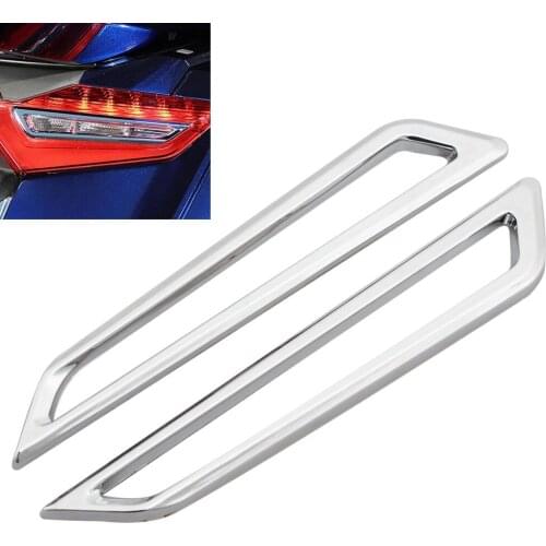 For Honda Goldwing 1800 GL1800 2018+ Motorcycle Chrome Taillight Trim Accents Cover Bezel Decoration ABS