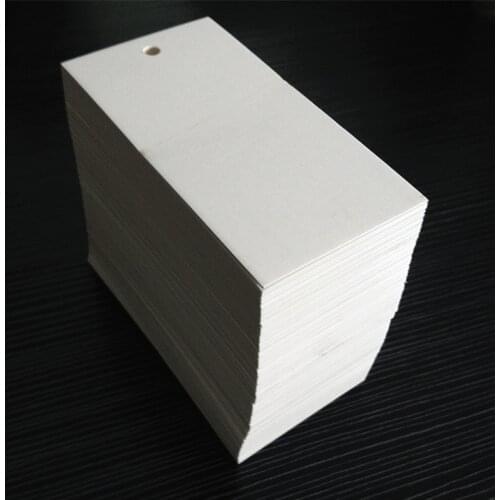 4*8cm 50pcs a lot blank paper hang tag/clothing swing tag labels/garment bag printed tags brand care labels