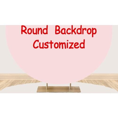Customize Round Birthday Background Party Photocall Backdrop Stand Wedding Props Photostudio Circle Arch Decoration