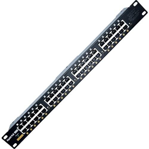 GPOE-24-1U load balancing gigabit PoE injector 24 port with mode B Passive Poe panel - no include power supply