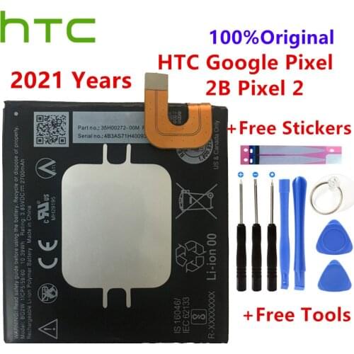 HTC Original 2700mAh BG2W Mobile Phone Replacement Battery G011A-B For Google Pixel 2B Pixel 2 Li-ion Polymer Batteries Bateria