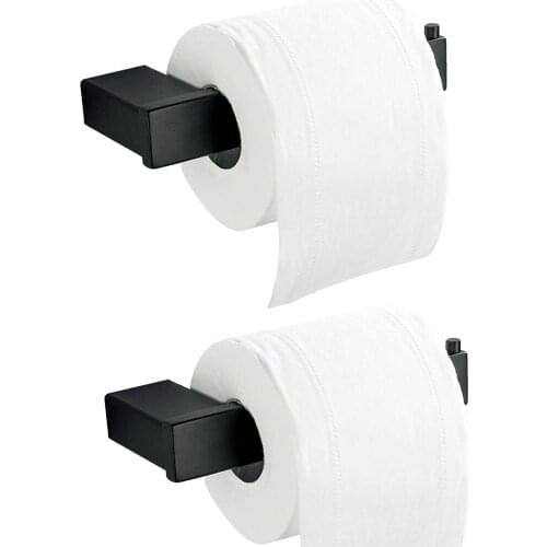 Leyden 2pcs Bathroom Accessories Set Blackened Finish 2 Toilet Paper Holder Set Toilet Roll Paper Holder Tissue Holder