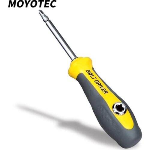 MOYOTEC Multifunctional Screwdriver Double Head Magnetic Slotted Phillips Screwdriver Portable Hand Tools