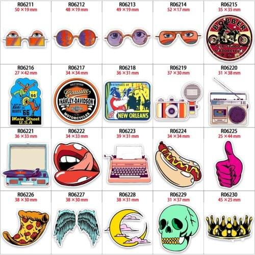 New Planar Resins Fashion Retro Glass Lips Theme 30pcs/lot for DIY Mobile Phone Case Headband Hair Bow R0621 R0622 R0623