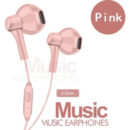 Wire Earphone In-Ear Running Headphones With Mic Stereo Noise Canceling 3.5MM Earphone For Iphone Ipad Samsung Htc LG Computer