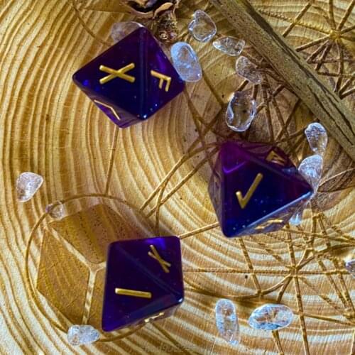 Runes Symbol Cards Dice Crystal Epoxy Resin Mold for Table Gaming Viking Treasure Circle Divination Board D23 20 Dropshipping