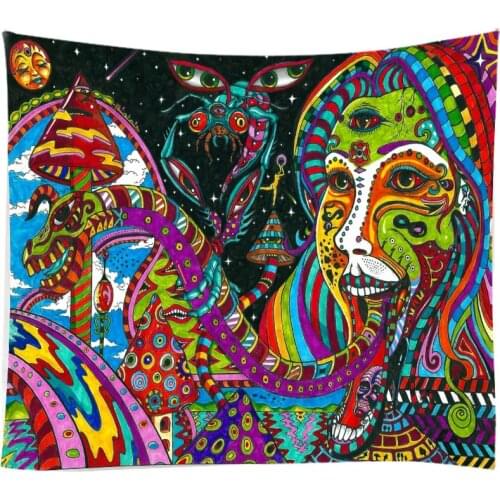 Creative 3D Dreamlike Fancy Painting Tapestry Wall Hanging Bed Spread Beach Towel Table Cloth Yoga Mat 250CM*180CM Large Size