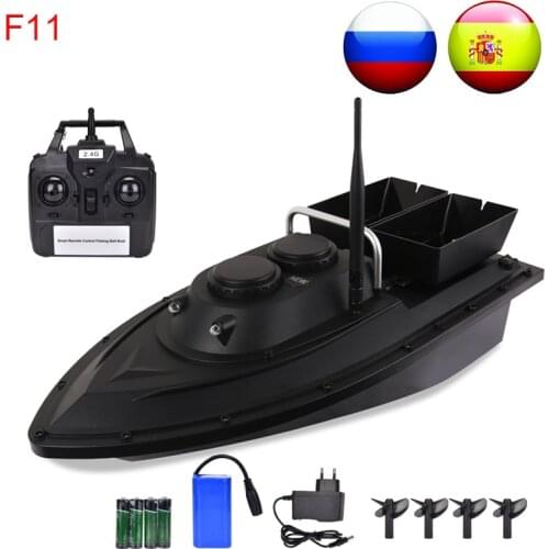 WILDGAMEPLUS F11 Fishing Bait Boat with Remote Control Wirless Long Distance RC Fish Bait Boat with high-speed sailing Toy Boat