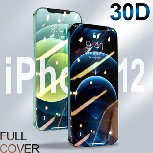 30D Tempered Protective Glass For iphone 12 11 Pro X XR XS Max Glass iPhone 12 Screen Protector Glass on iPhone 12 11 Pro Xs Max