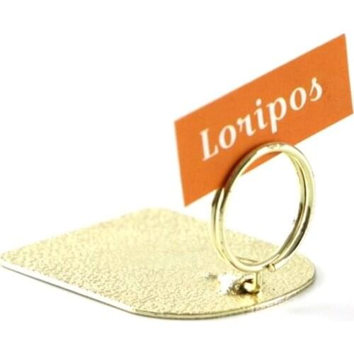 20 pcs Golden POP advertising sign clip metal sign holder stand price tag display clamp holder clip Table Desk sign Label Holder